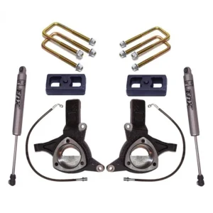 MaxTrac 07-16 GM C1500 2WD w/Cast Steel Susp. 4.5in/2in MaxPro Elite Spindle Lift Kit w/FOX Shocks