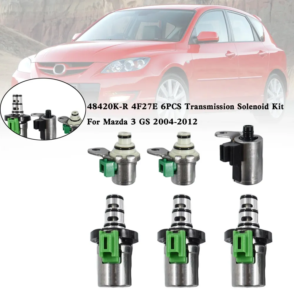 Mazda 3 GS 2004-2012 48420K-R 4F27E Kit solenóide de transmissão 6pcs
