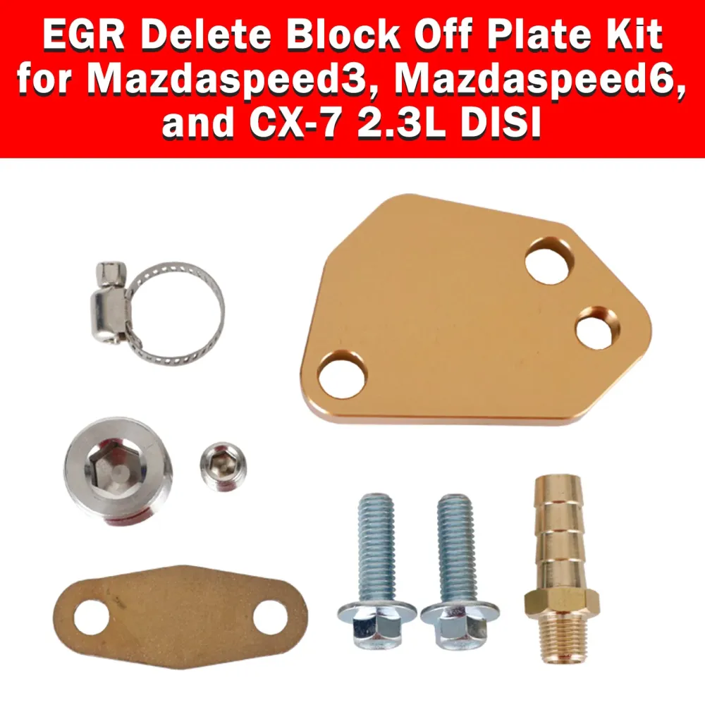 Mazdaspeed3, Mazdaspeed6 e CX-7 2.3L Disi EGR Excluir kit de placa de bloqueio