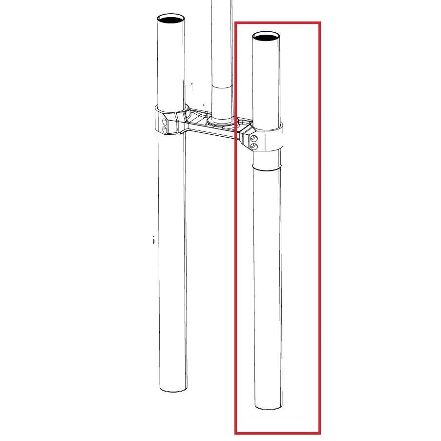 Êmbolo esquerdo para forquilha ROCKSHOX BOXXER D1 (2024+)