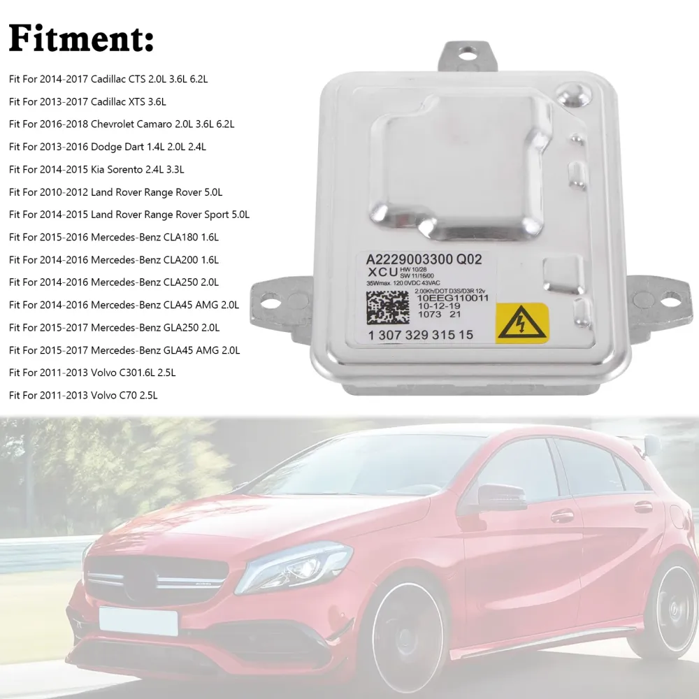Módulo de controle de lastro do farol de xenônio A2229003300 para Mercedes CLA GLA