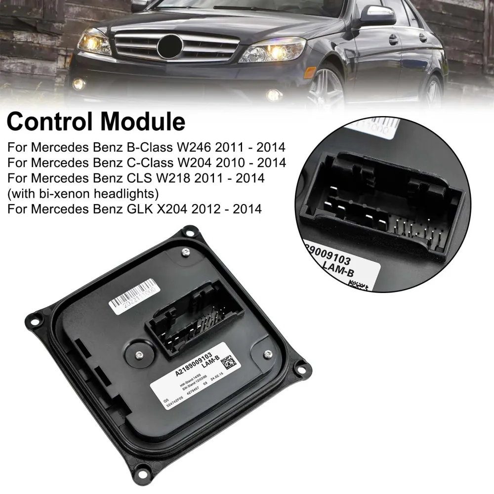 Módulo de controle de luz de direção LED A2189009103 para Benz W204 Classe C 2012-2014
