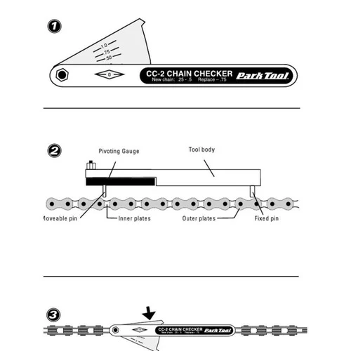 Medidor Desgaste Corrente Park Tool Cc-2