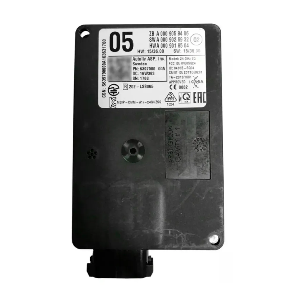 Mercedes 2014-2016 W222 Unidade de controle do sensor de radar frontal A0009058406