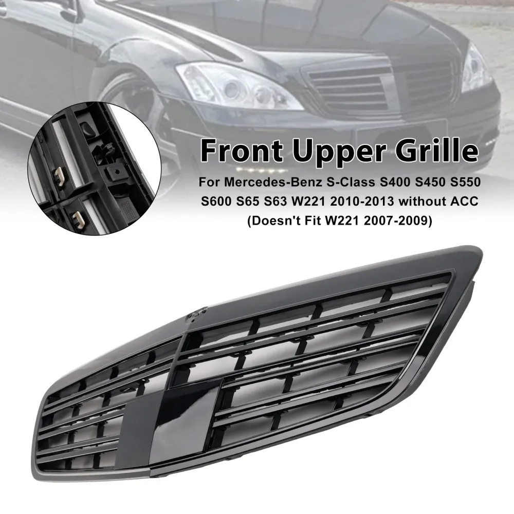 Mercedes Benz Classe S 2010-2013 W221 S550 S600 S63 S65 Grade Frontal