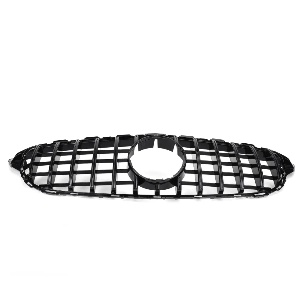 Mercedes Benz Classe C 2015-2018 W205 C200 C250 C300 C350 (modelos sem câmera) Grade do para-choque dianteiro estilo GTR G...