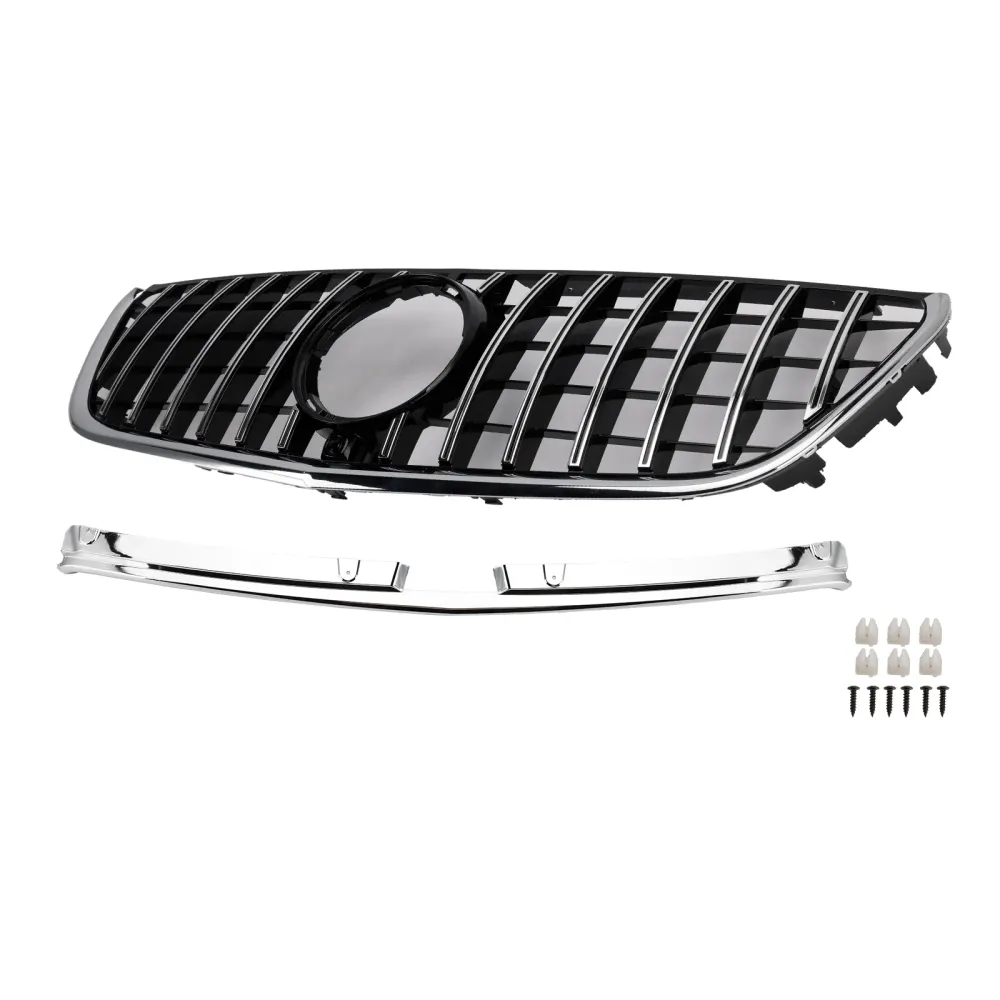 Mercedes Benz Vito 2014-2023 W447 Grade do para-choque dianteiro cromada estilo GT