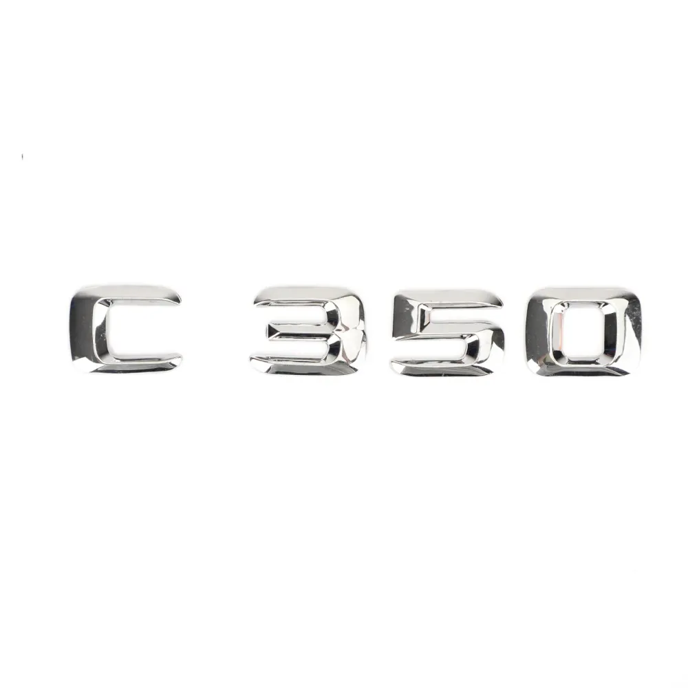 Mercedes C350 traseiro traseiro emblema emblema placa de nome Decalque Números