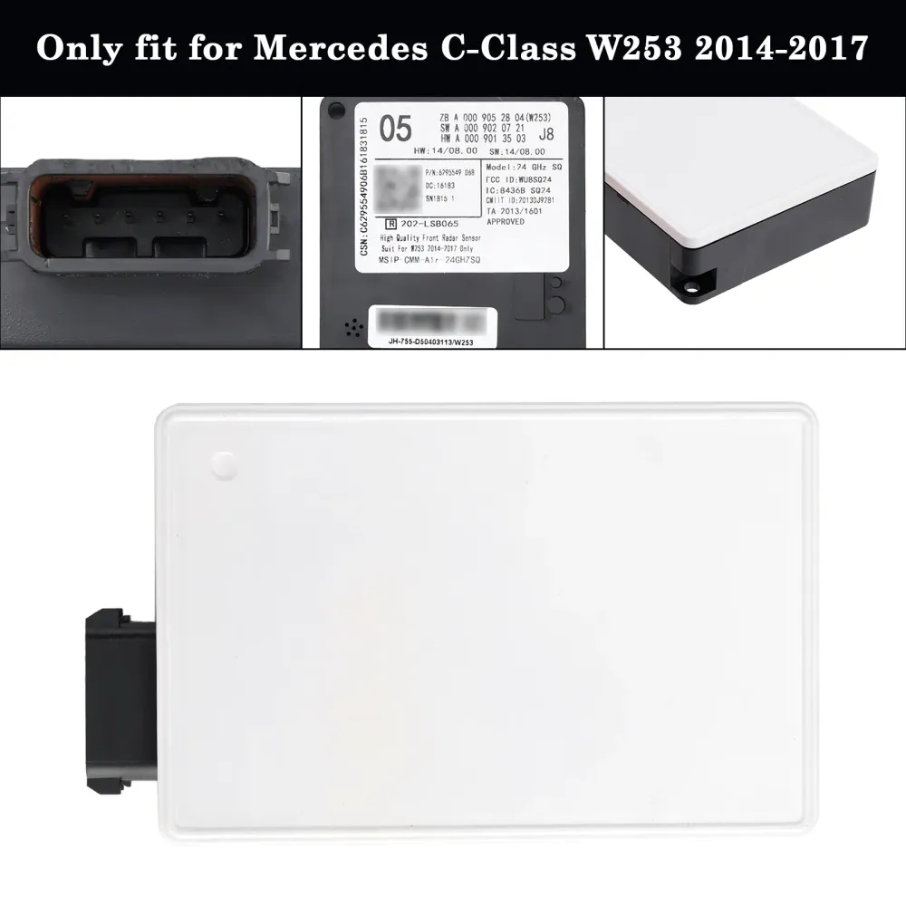 Mercedes Classe C 2014-2017 W253 Unidade de controle do sensor de radar frontal A0009052804