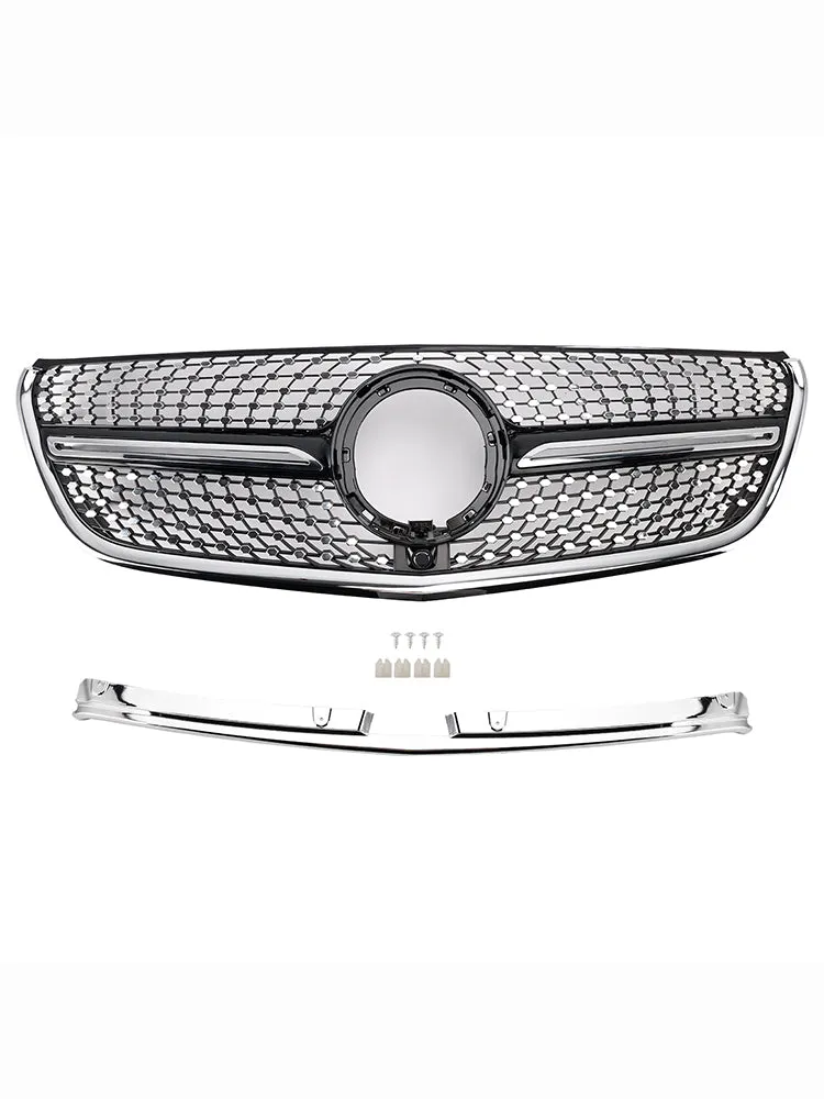 Mercedes Vito 2014-2023 W447 Grade do para-choque dianteiro cromada com diamante