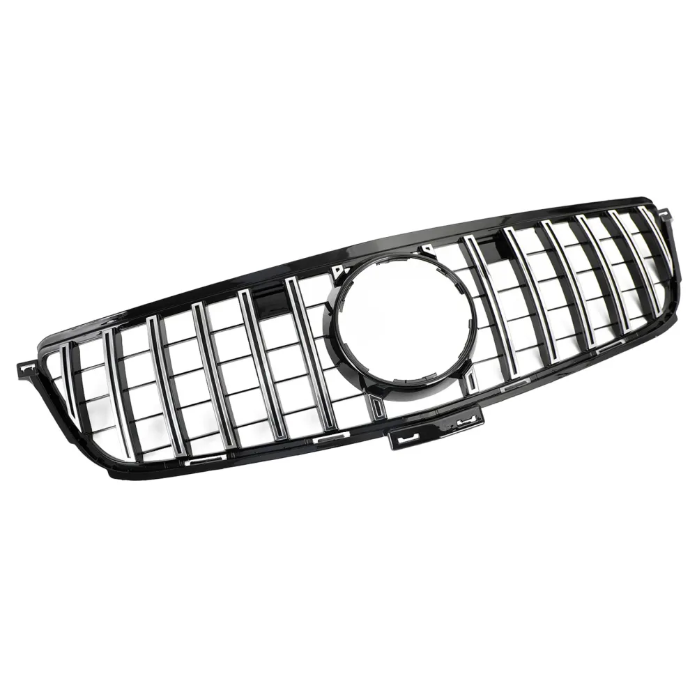 Mercedes-Benz 2012-2015 W166 Grade dianteira estilo GTR ML350 400 550 cromada preta