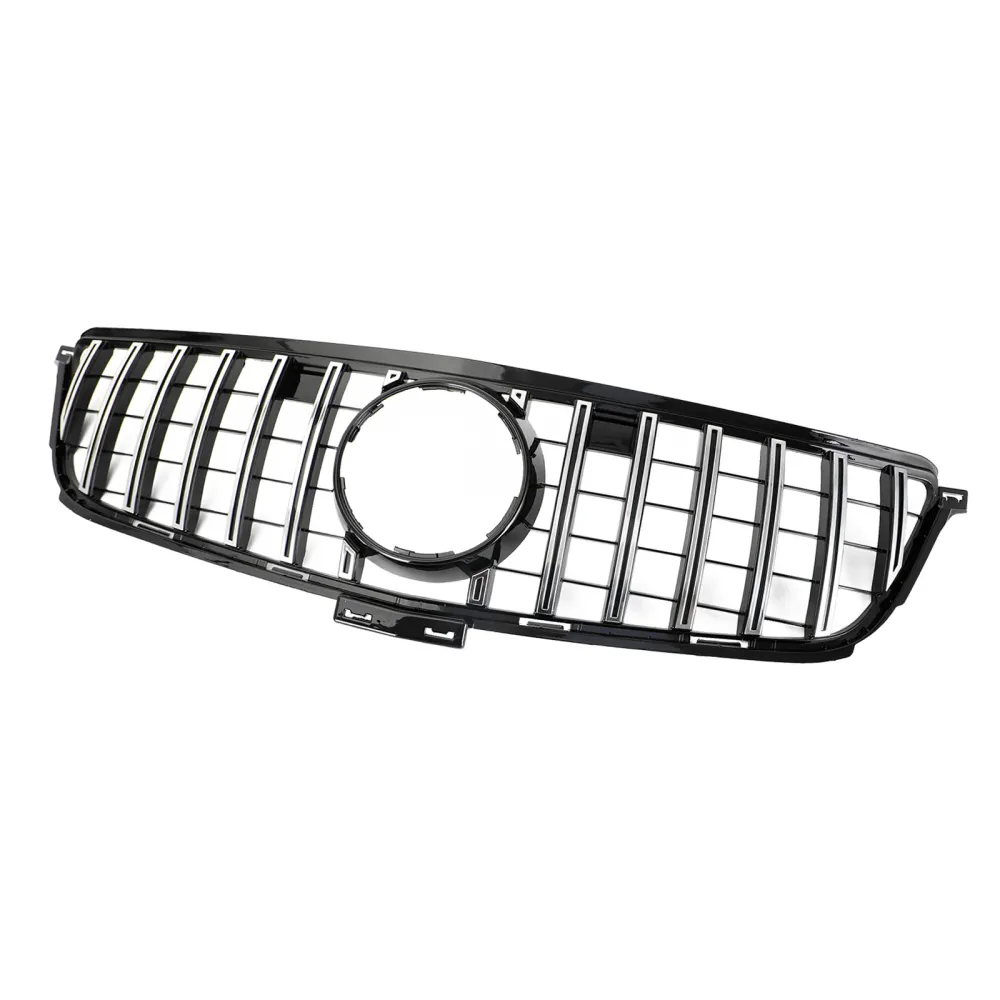Mercedes-Benz 2012-2015 W166 Grade dianteira estilo GTR ML350 400 550 cromada preta