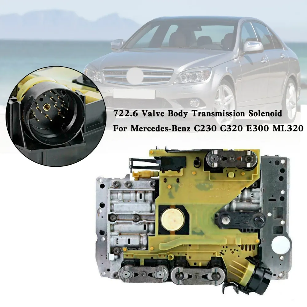 Mercedes-Benz C230 C320 E300 ML320 722.6 Solenóide da transmissão do corpo da válvula