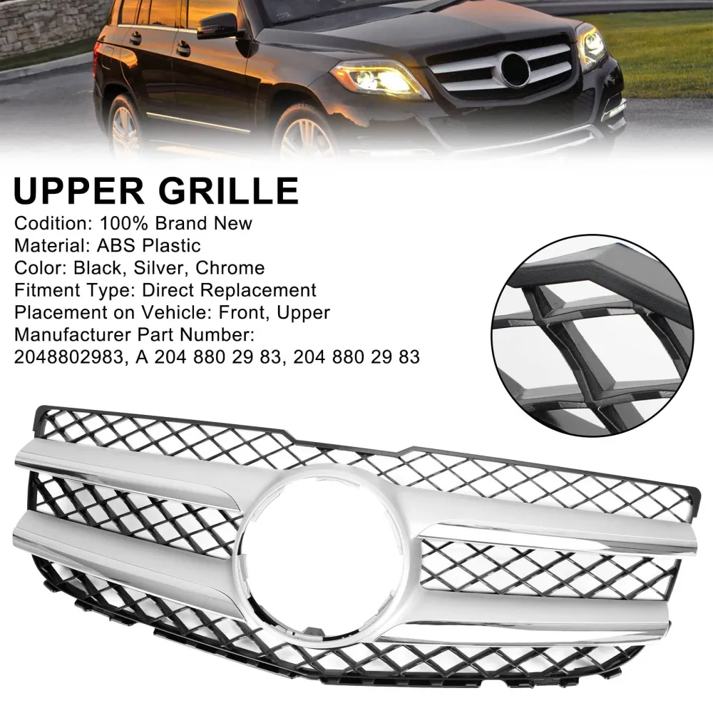Mercedes-Benz GLK250 GLK350 GRILHA DE CAPELO FRONTO COMPLETO 2048802983