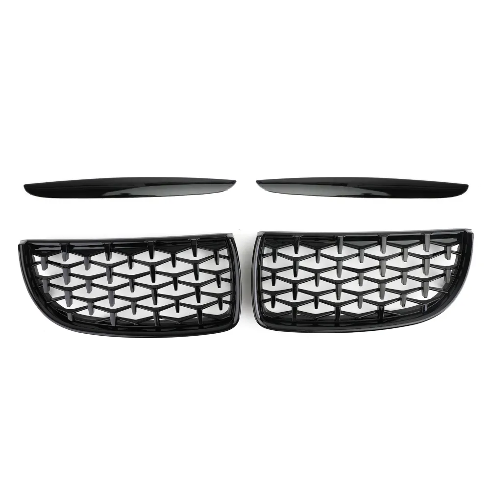 Meteor Black Kidney Grill Mesh Grille Fit BMW E90 3 Série Sedan 2005-2008 51712151895 51712151896 51712151897 51712151898...