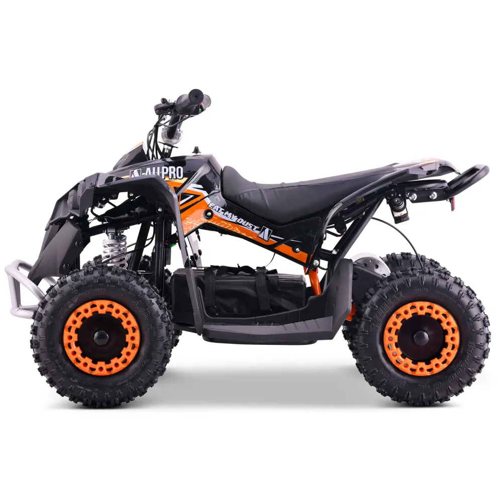 Mini Quad elétrico QX-E 1.000W-36V-12Ah 4.10-6 Máx 30 Km/h AllPro Laranja