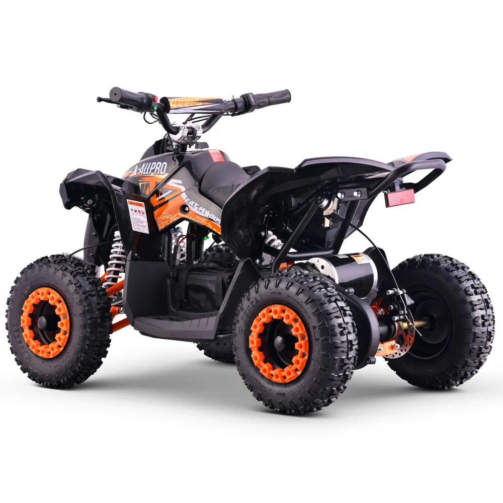 Mini Quad elétrico QX-E 1.000W-36V-12Ah 4.10-6 Máx 30 Km/h AllPro Laranja