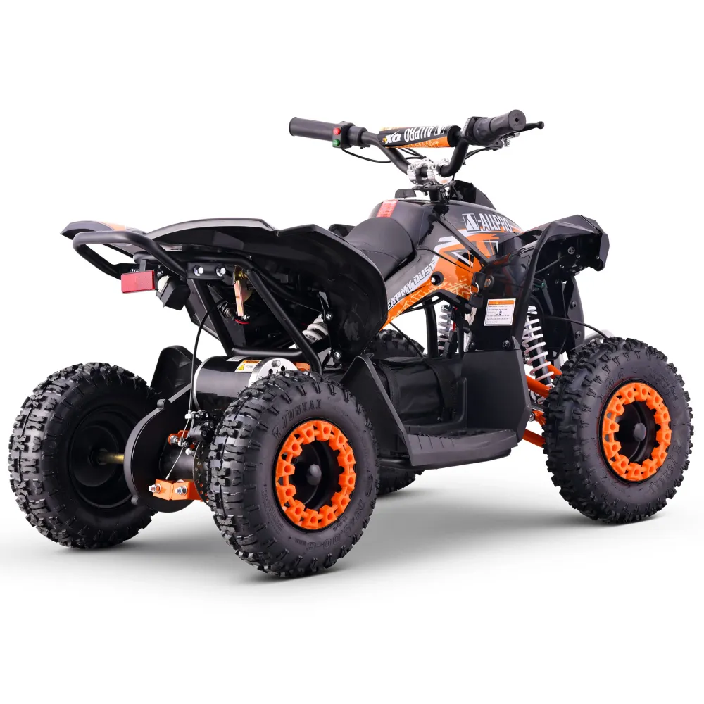 Mini Quad elétrico QX-E 1.000W-36V-12Ah 4.10-6 Máx 30 Km/h AllPro Laranja