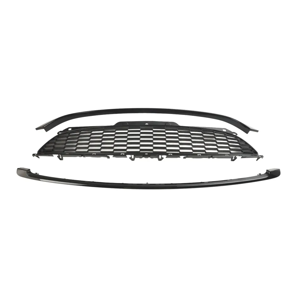 Mini R55 Cooper S & JCW 5 portas 2008-2014 3pcs grade de grade frontal preta brilhante