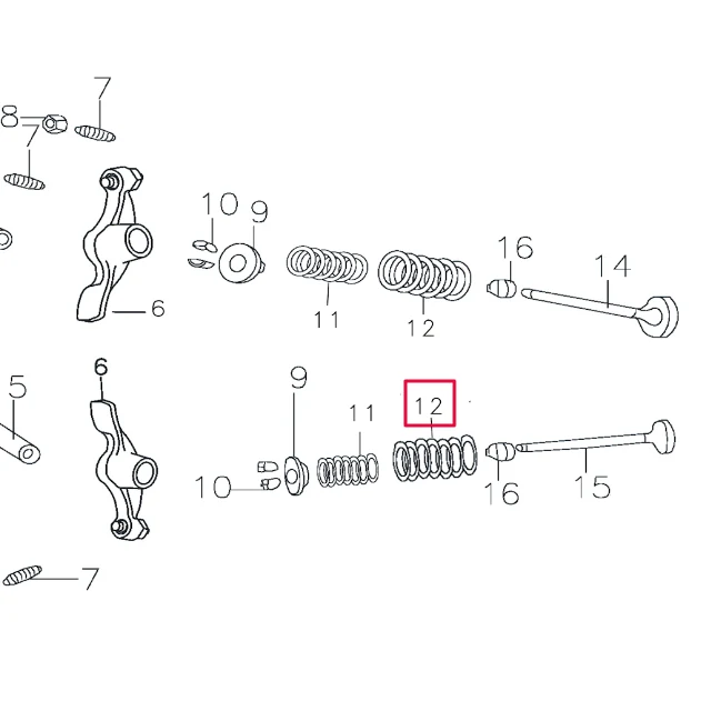 Molas de válvula grandes para motor Pitbike 150-3/E 150-5 YX