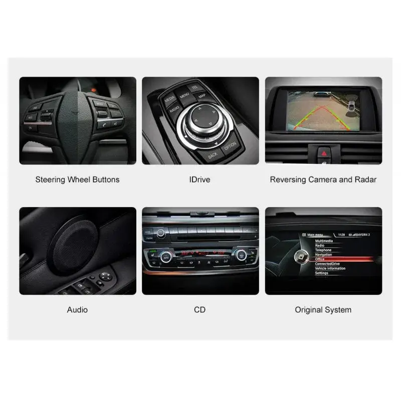 Monitor Android 10.25" BMW X1 E84 CIC CarPlay Android Auto