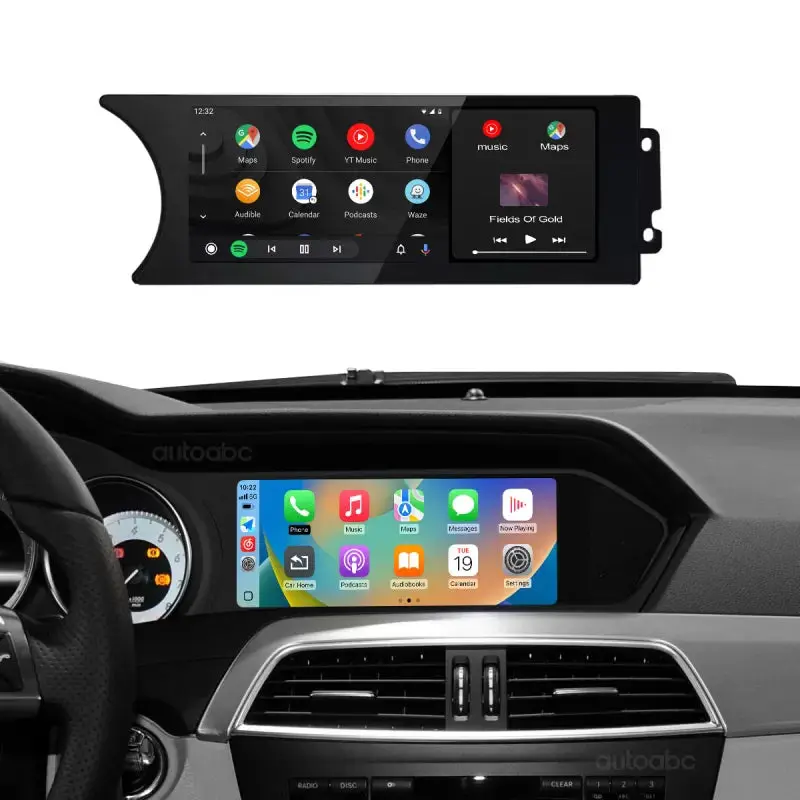 Monitor 8.8" CarPlay & Android Auto para Mercedes NTG4.5 Classe C W204