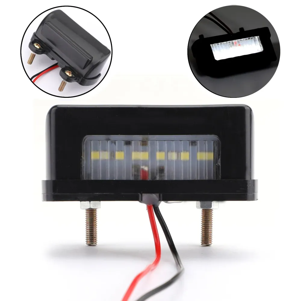 Motocicleta Placa traseira da placa traseira LED Placa de freio Light Mini Taxeira genérica