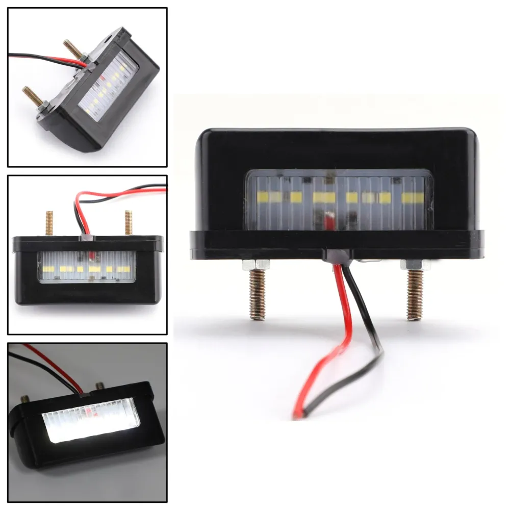 Motocicleta Placa traseira da placa traseira LED Placa de freio Light Mini Taxeira genérica