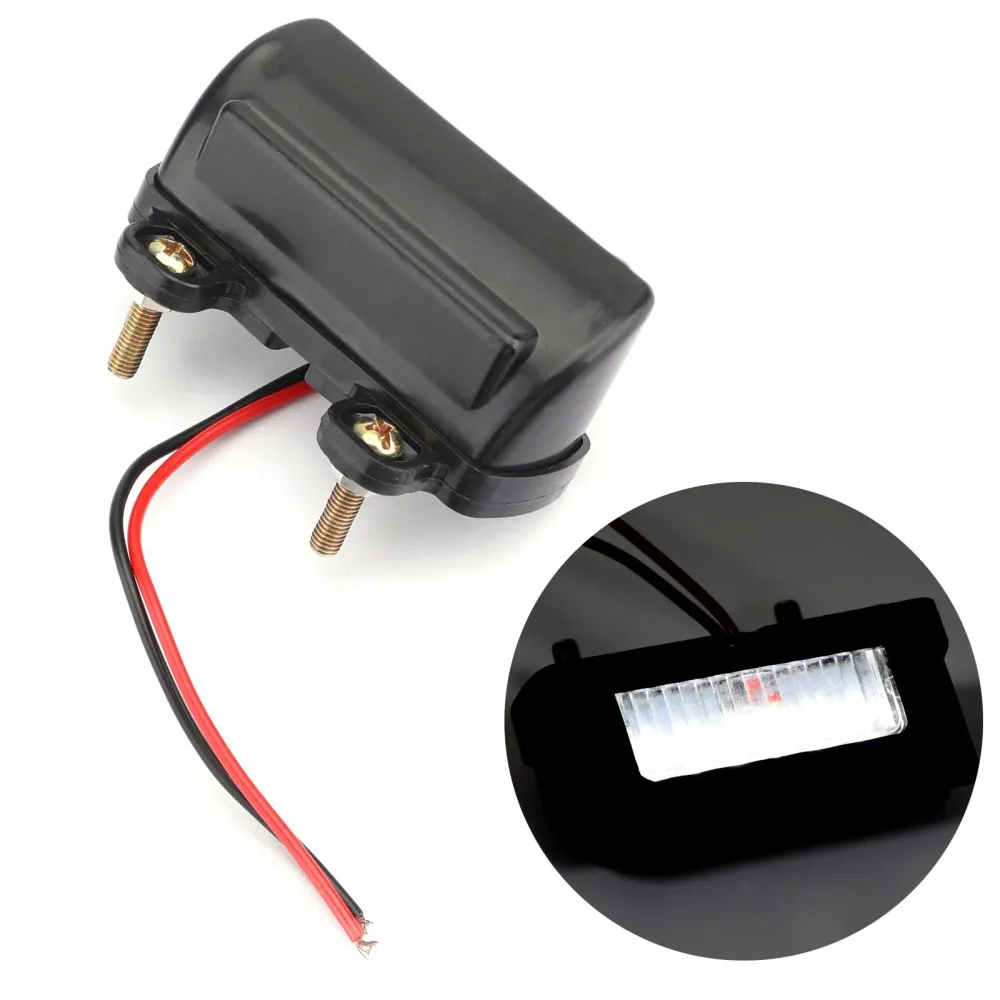 Motocicleta Placa traseira da placa traseira LED Placa de freio Light Mini Taxeira genérica