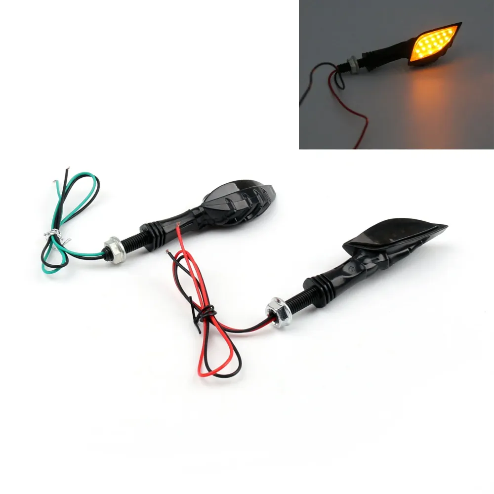 Motocicleta Universal Black Skeletton Hand LED Sinais de giro indicador SMO SMO