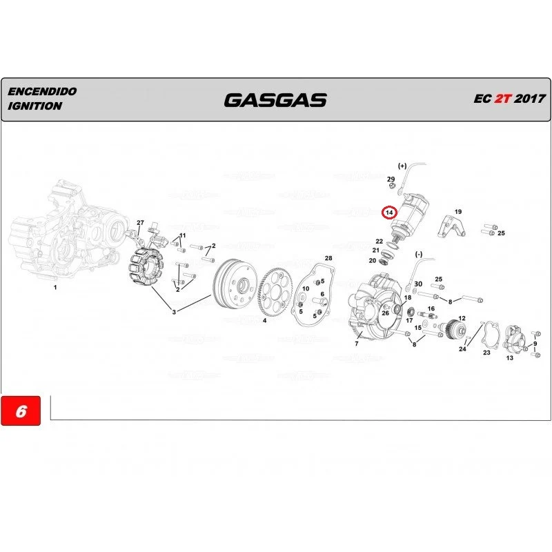Motor de Arranque Eléctrico GAS GAS EC 15-19