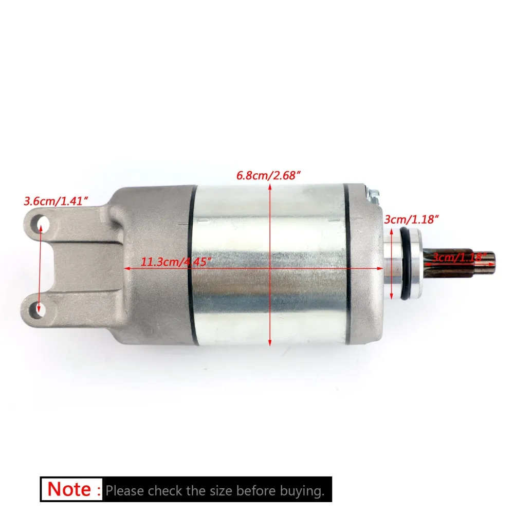 Motor de partida elétrica para Honda Trx300 Sportrax 300 x 2009 31200-HM3-671 Genérico