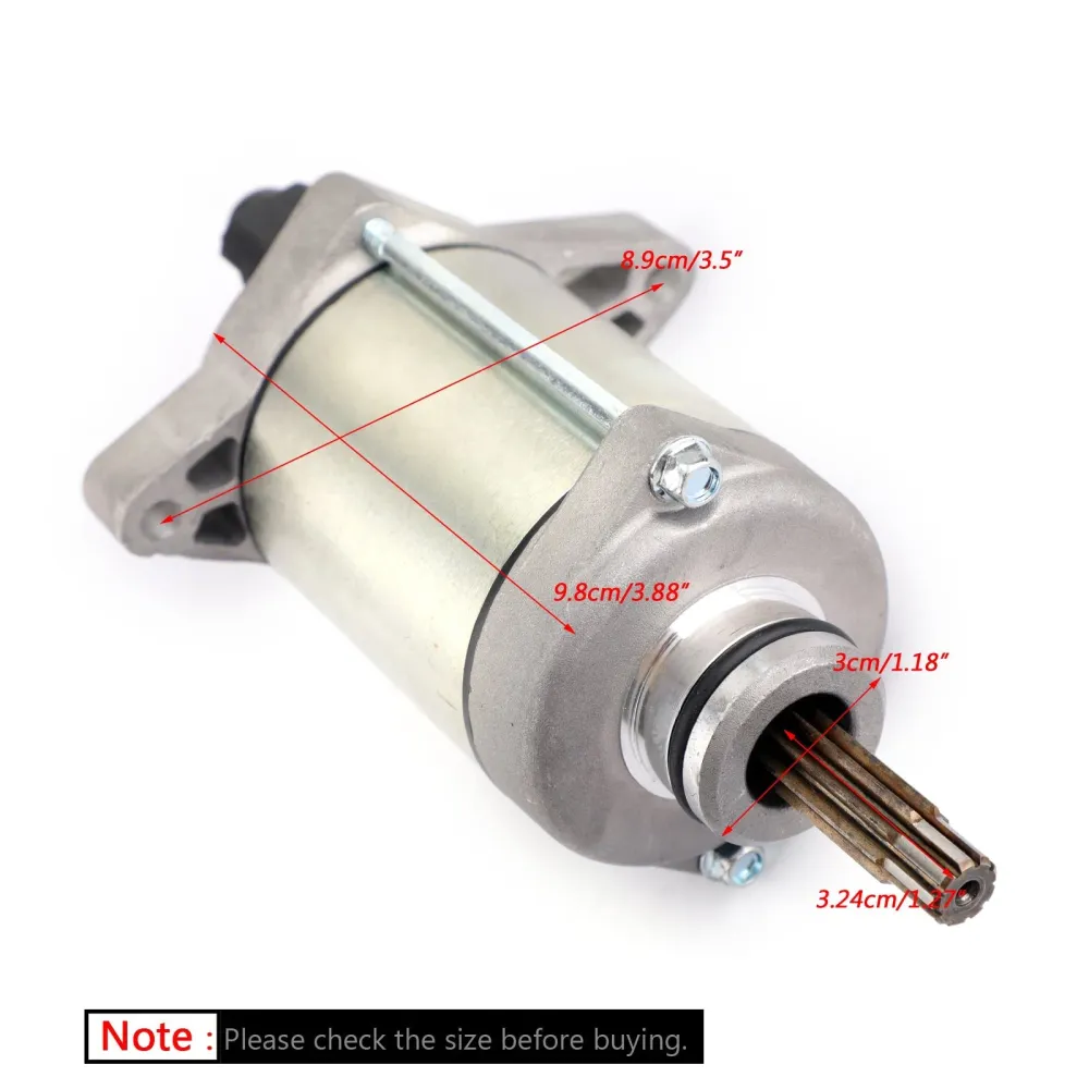 Motor de partida elétrica para Honda Trx420 Rancher 420 2007-2017 no DCT 2014-2017 Genérico