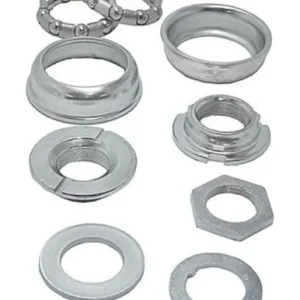 Movimento Central 50mm com Colar para Monobloco Zincado Prateado