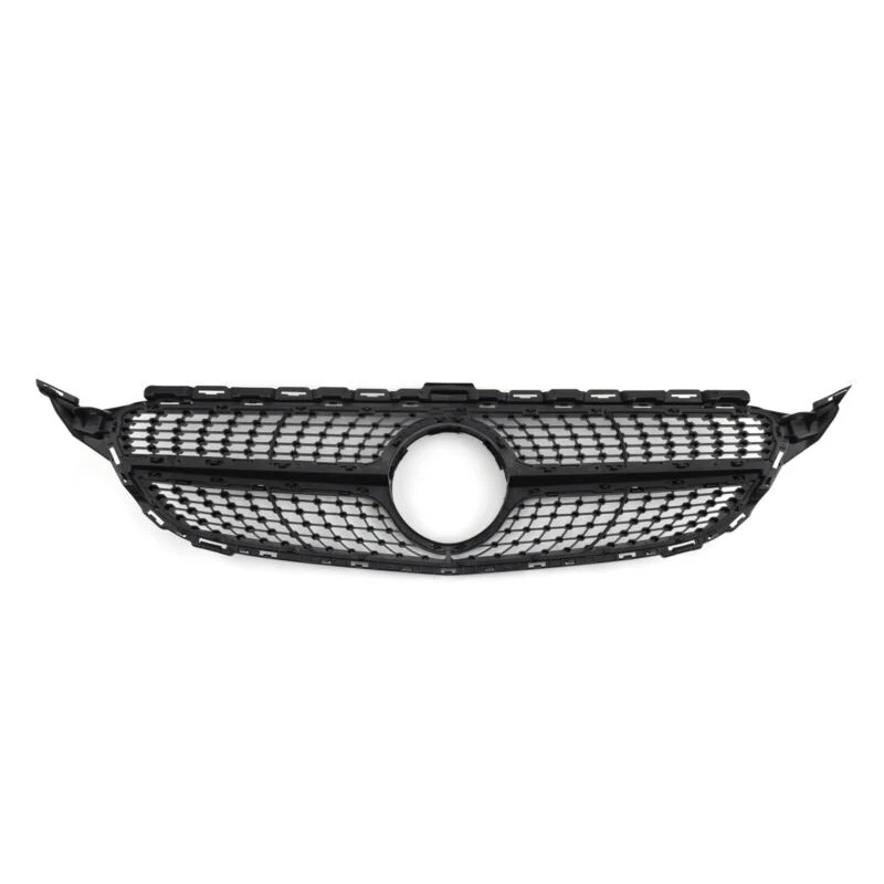 Nova grade frontal Diamond Grill para Benz W205 Classe C C250 C300 C400 2015-2018