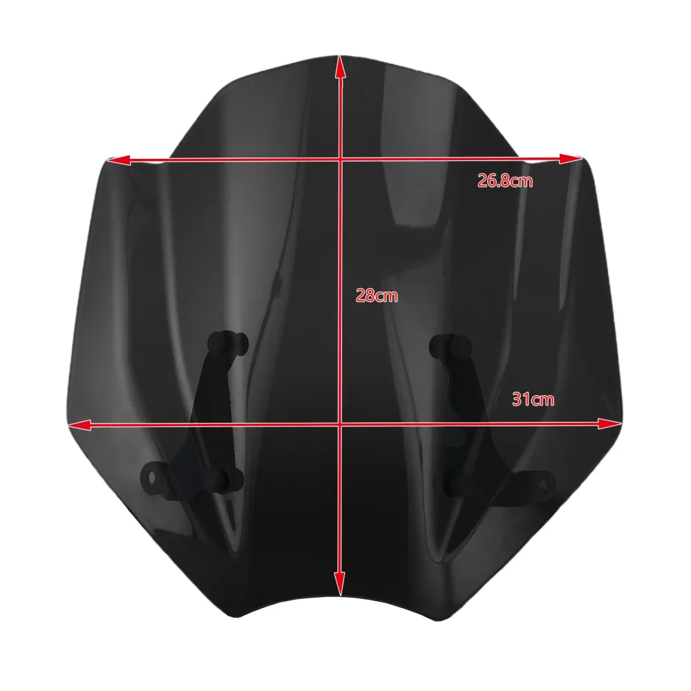Novo pára -brisa de para -brisa de motocicleta ABS para triunfo trident 660 2021 genérico