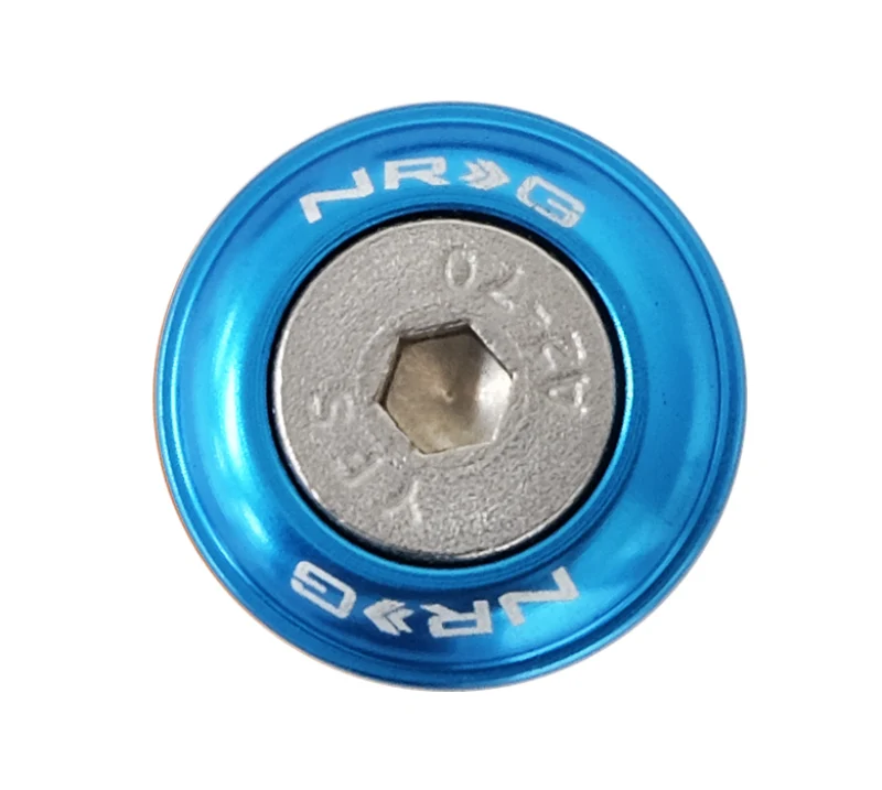 NRG Fender Washer Kit w/Rivets Plastic (Blue) - Set 10