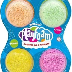 4 Pack Sparkle Massa Foam De Modelar Playfoam Toyng 040050