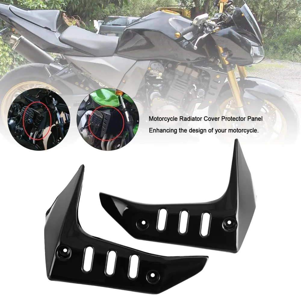 Painel de protetor de capa do radiador da motocicleta para Kawasaki Z750 2004-2007 Genérico