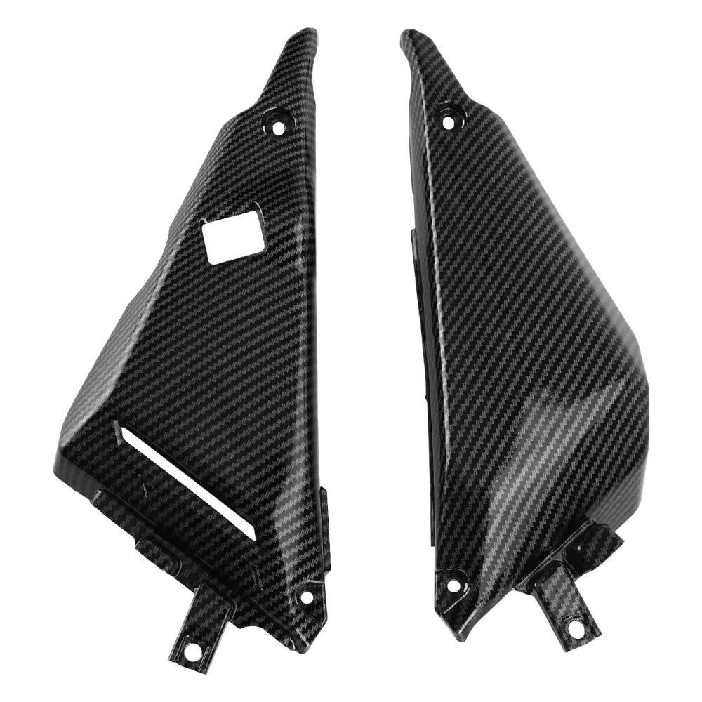 Painel de tampa lateral de carbono Capuz de carenagem para Kawasaki Z650 Ninja 650 2017-2020 genérico