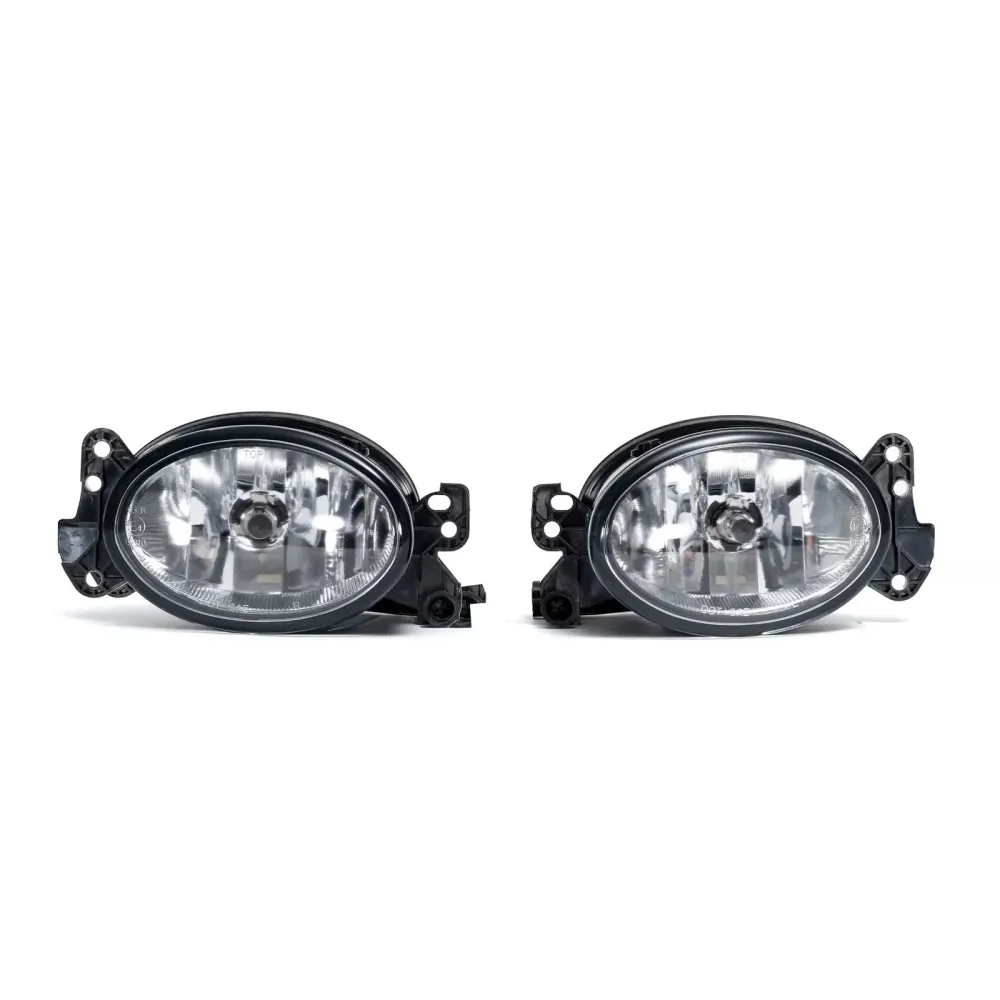 Par de faróis de neblina dianteiros com lâmpadas para Mercedes Benz W204 W211 W164 C219