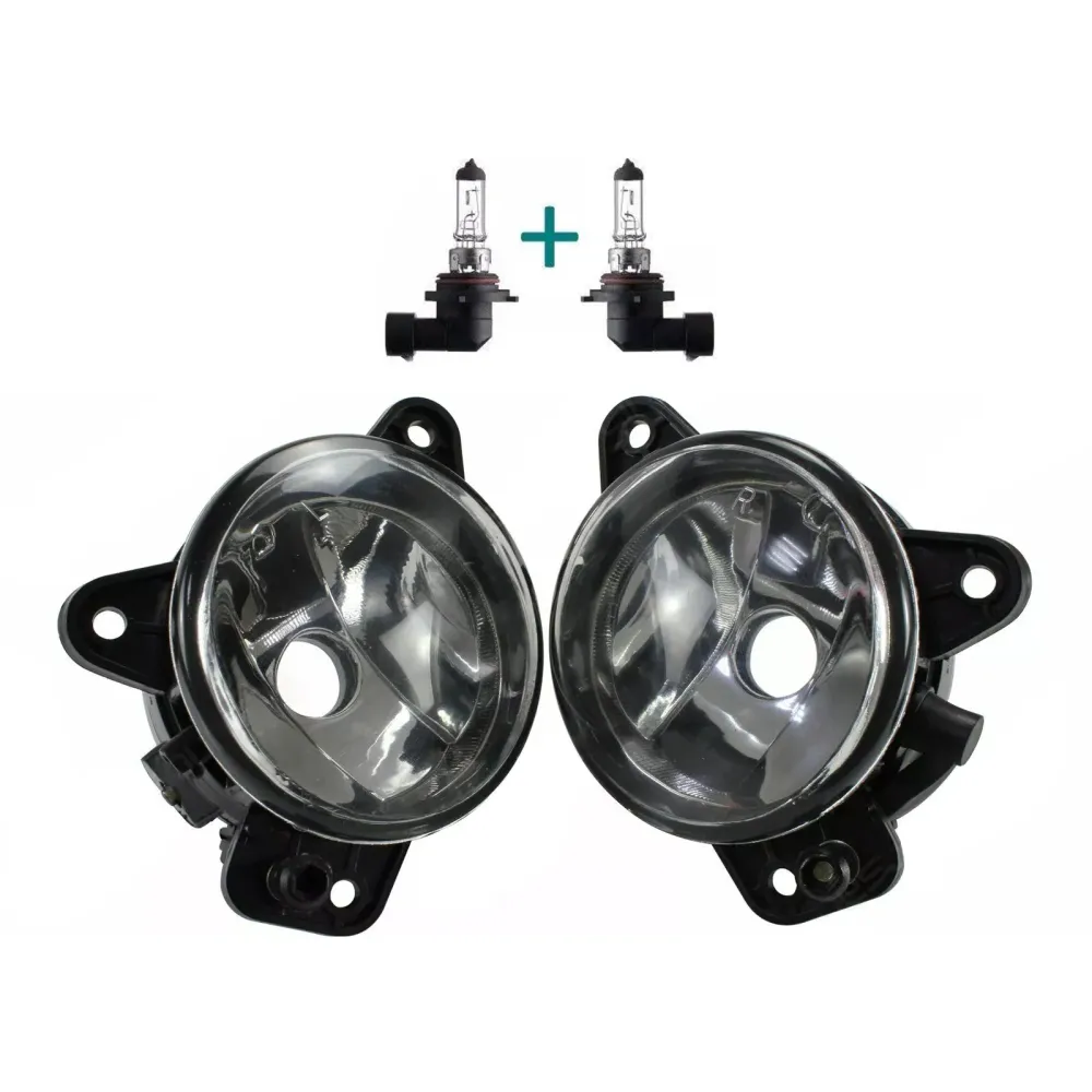 Par de faróis de neblina dianteiros com lâmpadas para VW Transporter T5 & Caravelle 2003-2010
