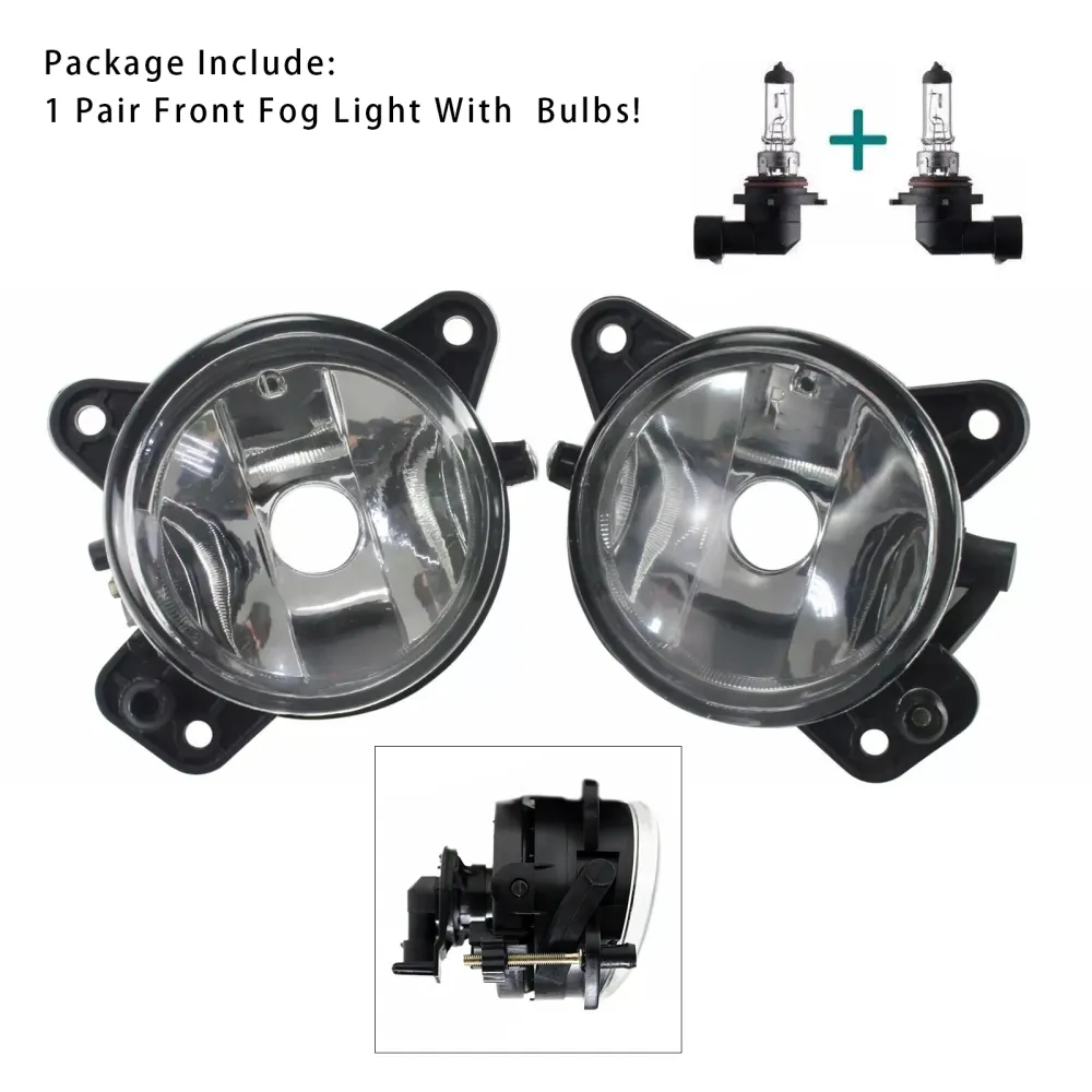 Par de faróis de neblina dianteiros com lâmpadas para VW Transporter T5 & Caravelle 2003-2010