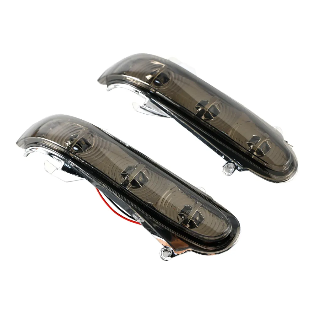 Par de luzes de seta LED para espelho lateral para Benz S W220 CL W215 1999-2003 Cinza