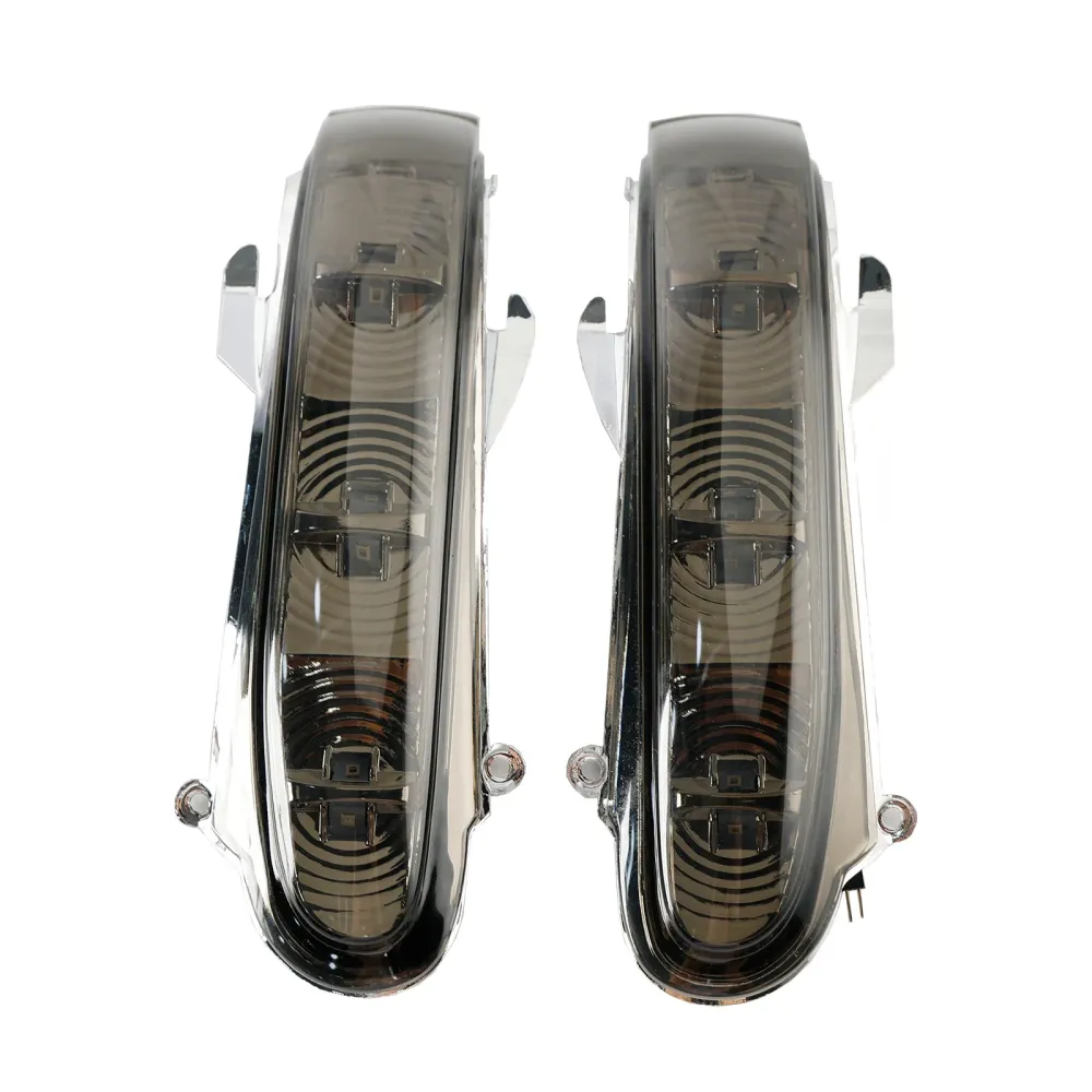 Par de luzes de seta LED para espelho lateral para Benz S W220 CL W215 1999-2003 Cinza