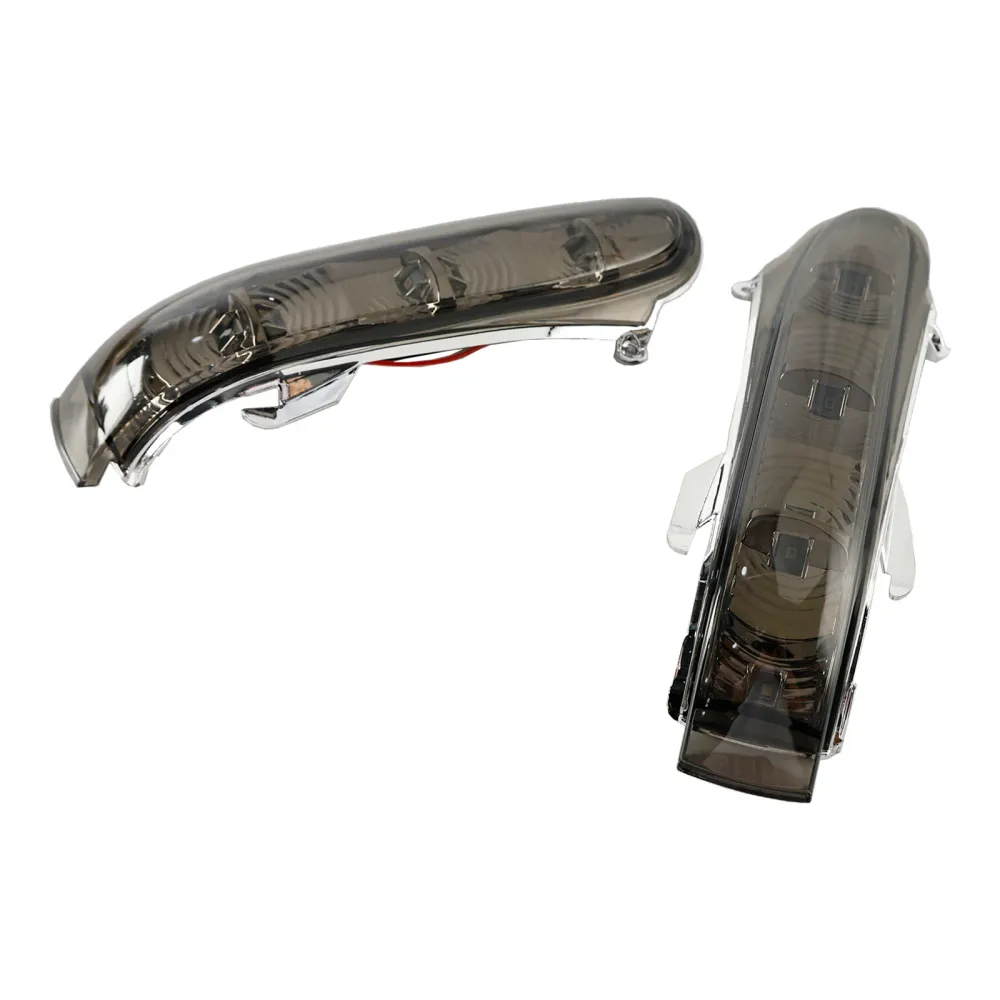 Par de luzes de seta LED para espelho lateral para Benz S W220 CL W215 1999-2003 Cinza