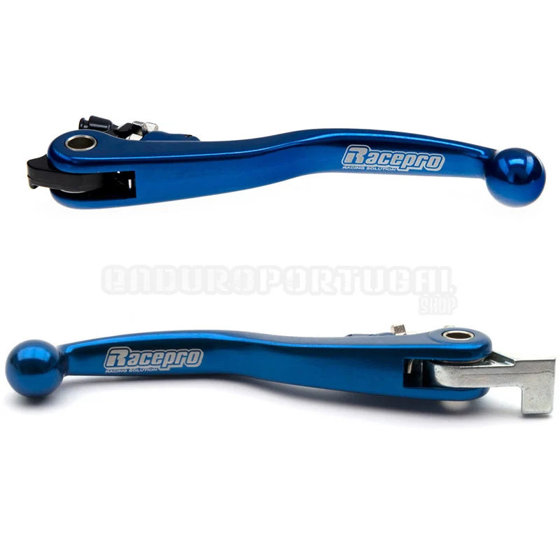 Par de Manetes Articuladas RACEPRO RL#3 HUSQVARNA TE 150/250/300 18-21, FE 250/350/450/501 18-21 Azul