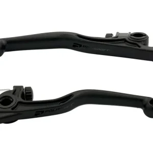 Par Manetes Inquebráveis POLISPORT APT HUSQVARNA TC 125 22-26, TC 150 25, TC 250 22-26, TC 300 25 Preto (BREMBO)