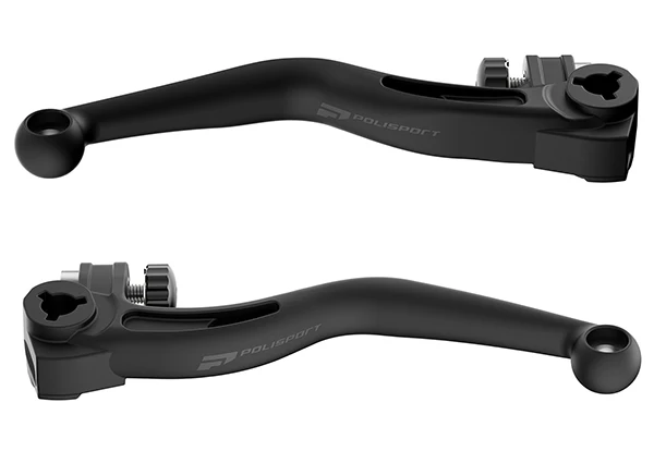 Par Manetes Inquebráveis POLISPORT APT HUSQVARNA FE 250/350/450/501 22-24 Preto (BRAKTEC)
