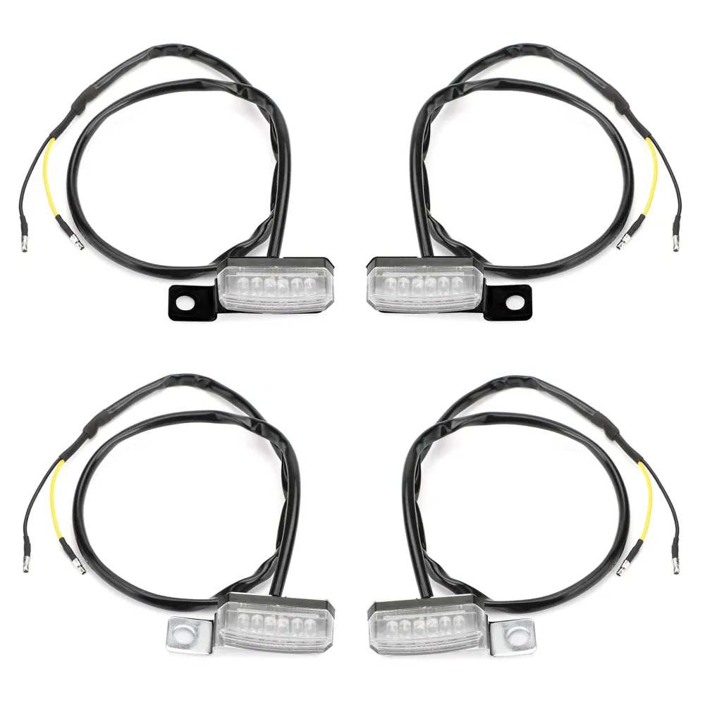 1 par de motocicleta universal led led lamp lâmpada indicadora de luz genérica